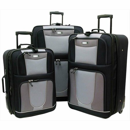 OVERLAND TRAVELWARE Carnegie Expandable Luggage Set - Piece of 3 GB224-3
